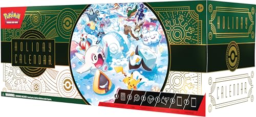 Pokémon TCG: Holiday Calendar (8 Foil Promo Cards, 5 Booster Packs & More)