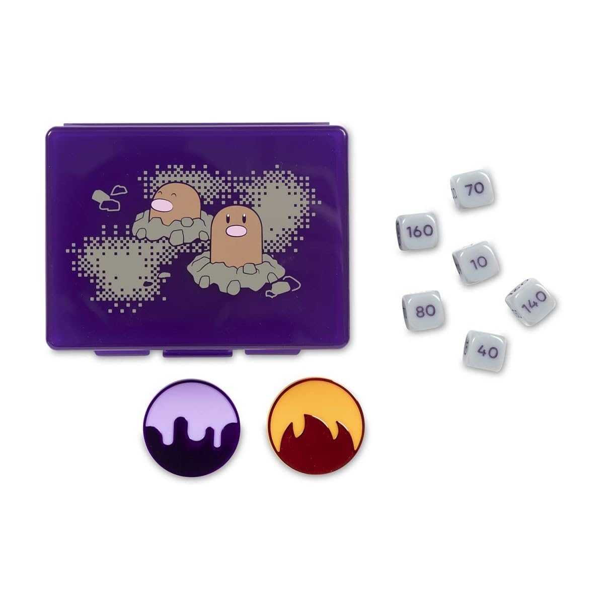 Pokémon Center: Pokémon TCG: Diglett's Cave Damage-Counter Dice & Condition Markers Set