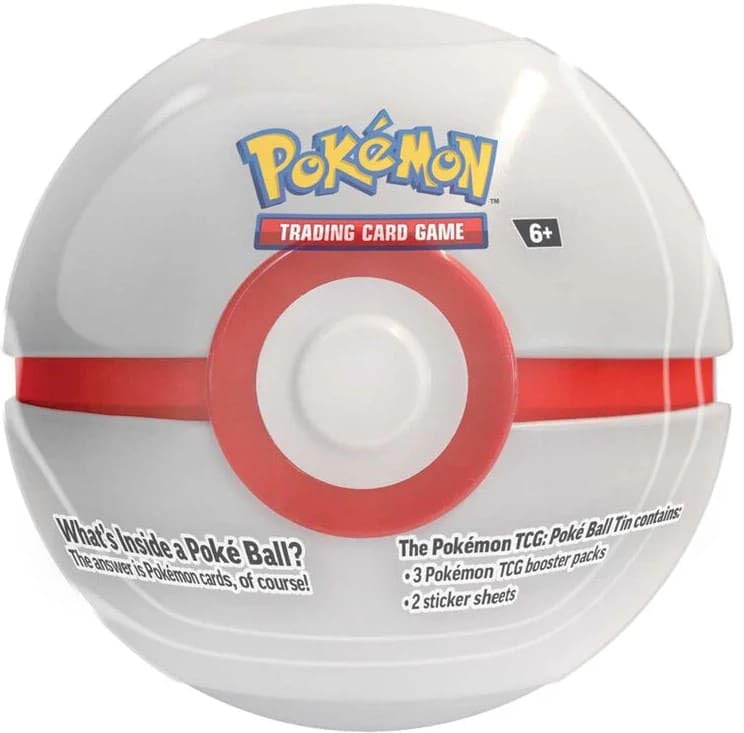 Pokémon PKM Pokeball Tin Autumn 2025 DE, 3 Booster Packs + 2 Sticker Sheets
