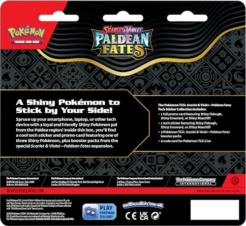 POKEMON TCG: Scarlet and Violet: PALDEAN Fates: TECH Sticker Collection - Shiny Maschiff