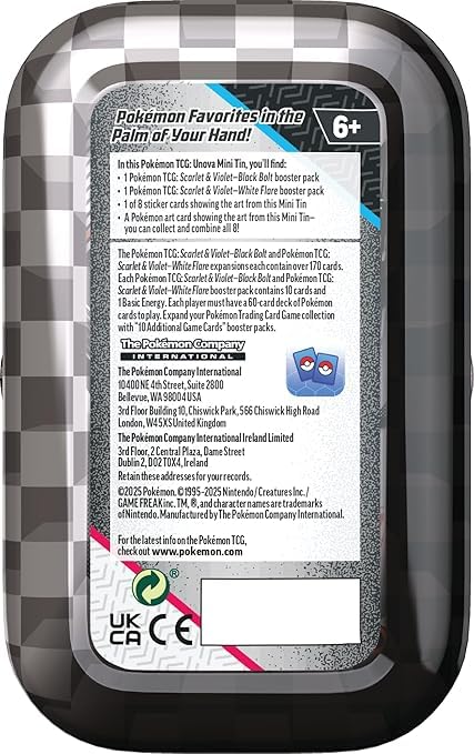Pokemon Trading Card Game Unova Mini Tin, Mienshao & Klinklang, Black Bolt White Flare