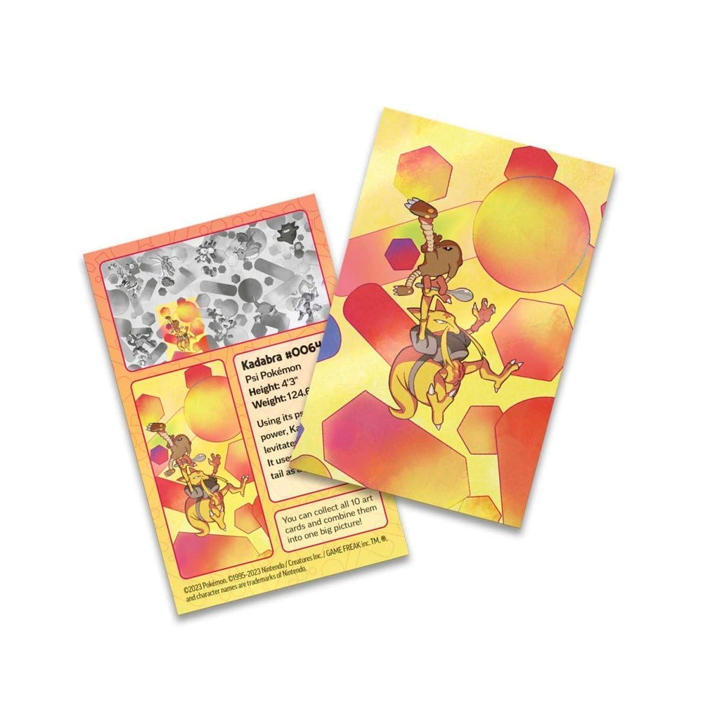 Pokémon TCG: Scarlet & Violet—151 Mini Tin – Kadabra and Hitmonlee (2 Booster Packs, 1 Coin & 1 Art Card)