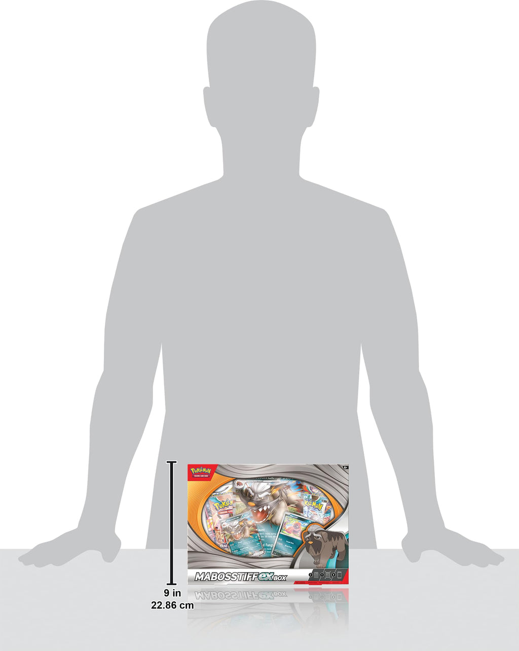 Pokémon TCG: Mabosstiff ex Box (2 Foil Promo Cards, 1 Foil Oversize Card & 4 Booster Packs)