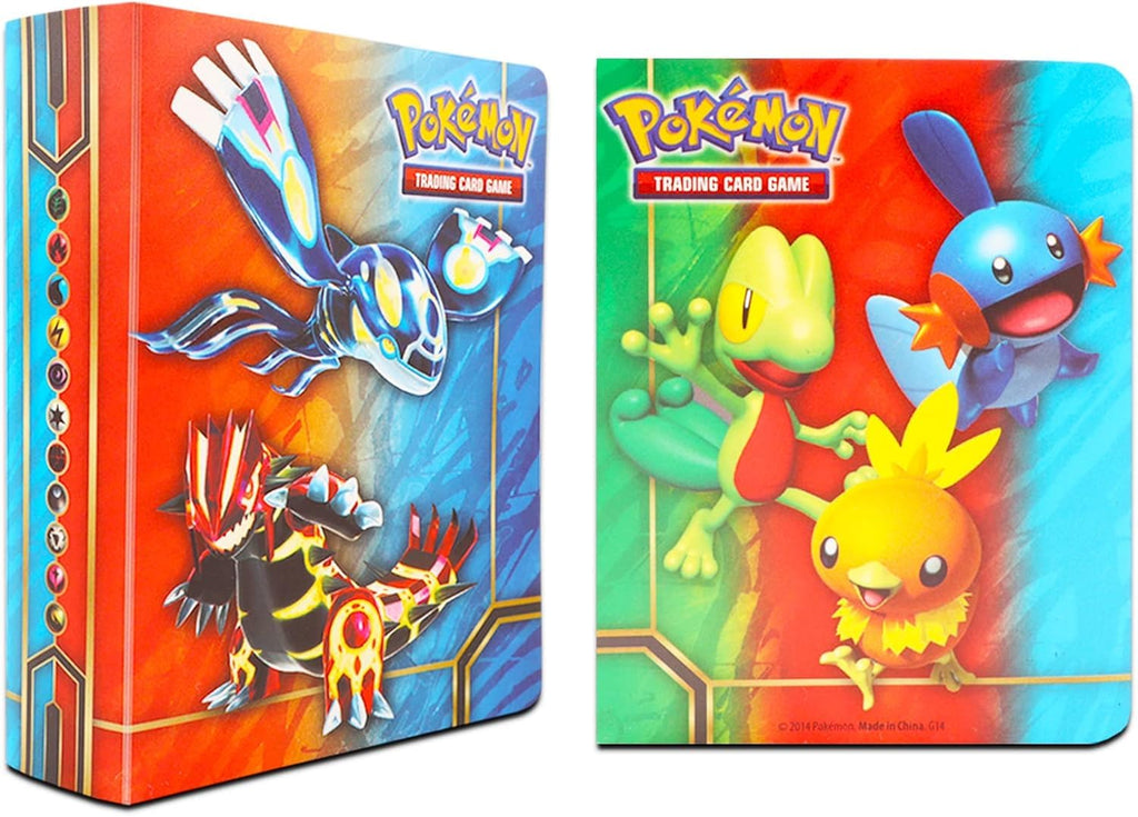 Pokemon Binders for Cards 6 Pack - Bundle with 6 Assorted Mini Binders, Each Holds 60 Cards Plus Door Hanger | Pokemon Card Carrying Case Set