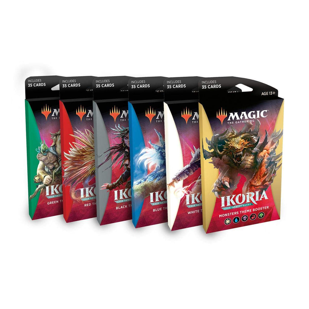 Magic The Gathering MTG Ikoria Lair of Behemoths Theme Boosters All 5 Colors + Monster Pack!