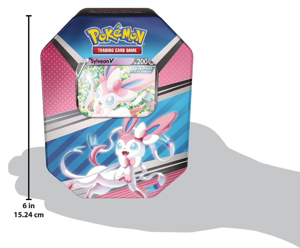 Pokémon TCG: V Heroes Tin Sylveon (1 Foil Card & 4 Booster Packs)