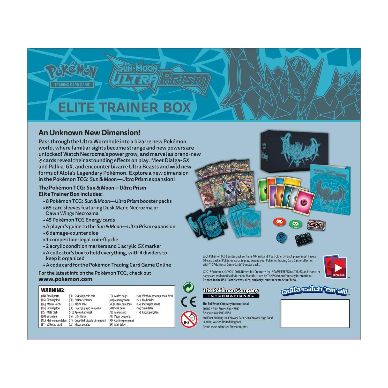 Pokemon Sun & Moon Ultra Prism Elite Trainer Box