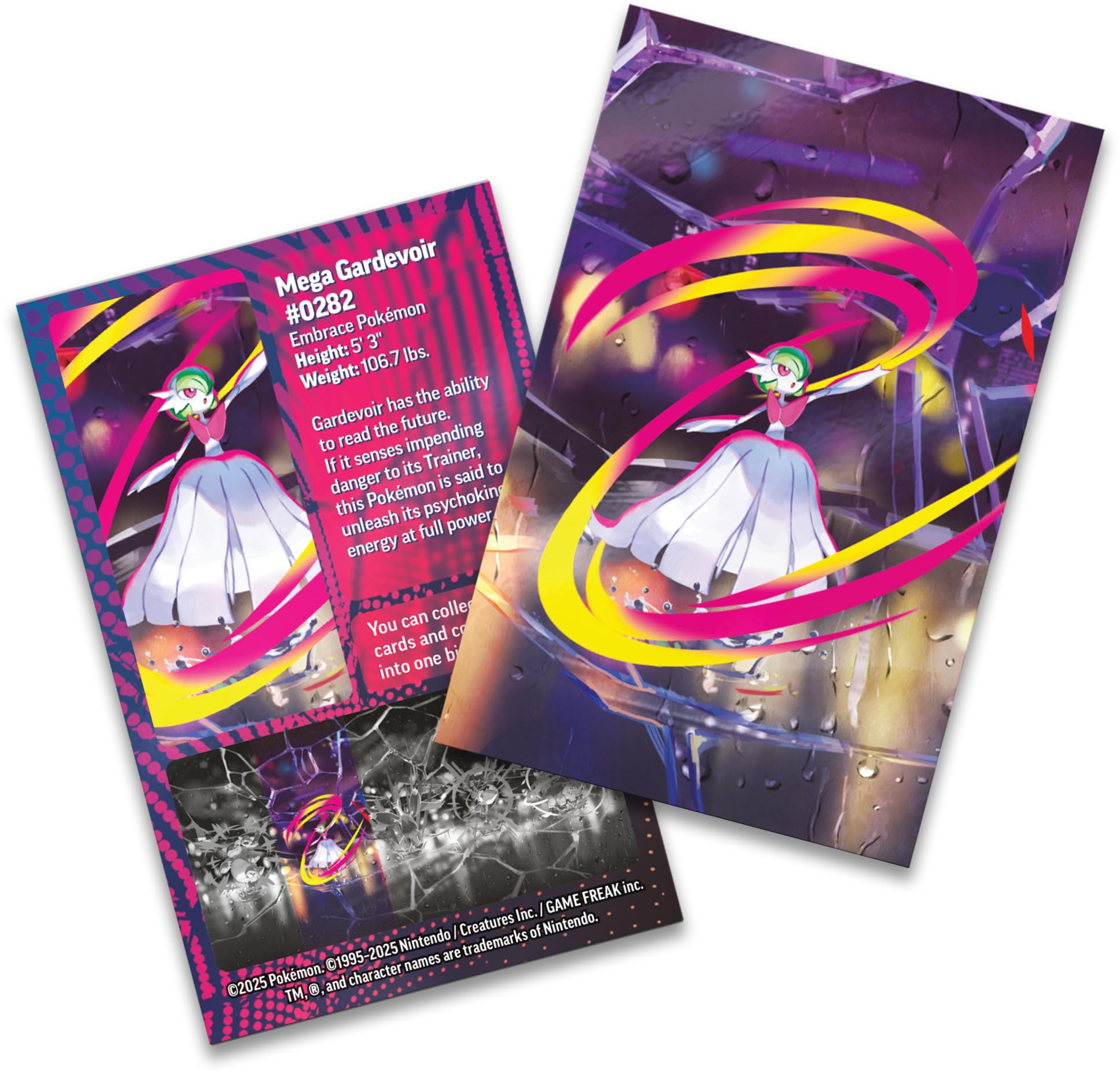 Pokémon TCG: Mega Heroes Mini Tin – Mega Gardivoir (1 Sticker, 1 Art Card & 2 Booster Packs)