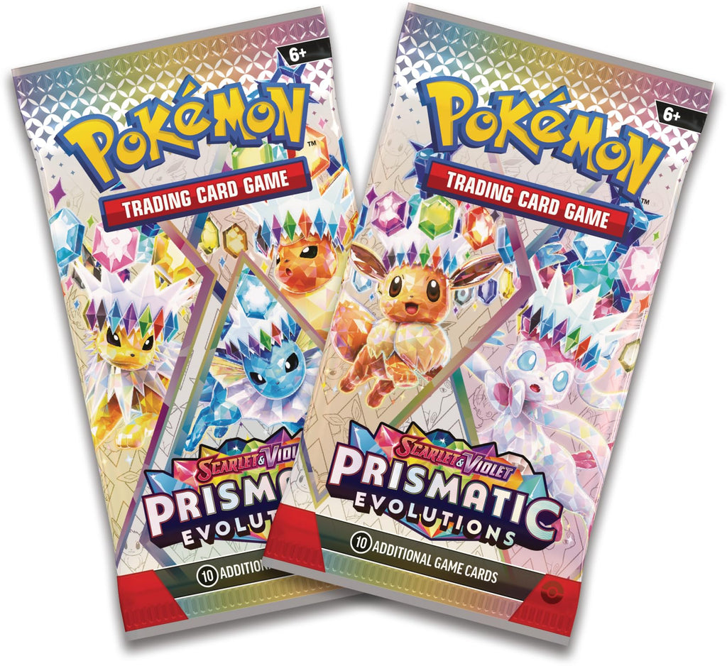 Pokémon TCG: Scarlet & Violet—Prismatic Evolutions Mini Tin – Glaceon (2 Booster Packs & 1 Coin)