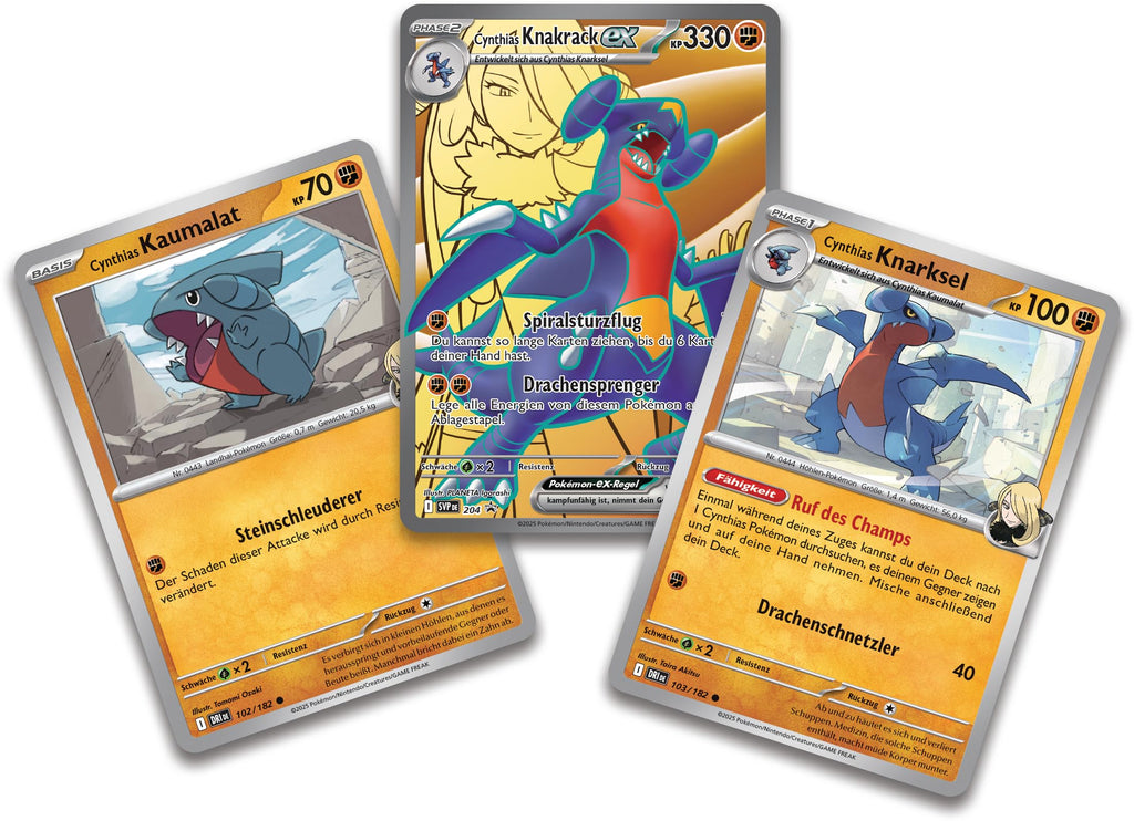 Pokémon - Trading Card Game: Premium Collection Cynthias Knakrack-ex (3 Holographic Cards and 6 Booster Packs)