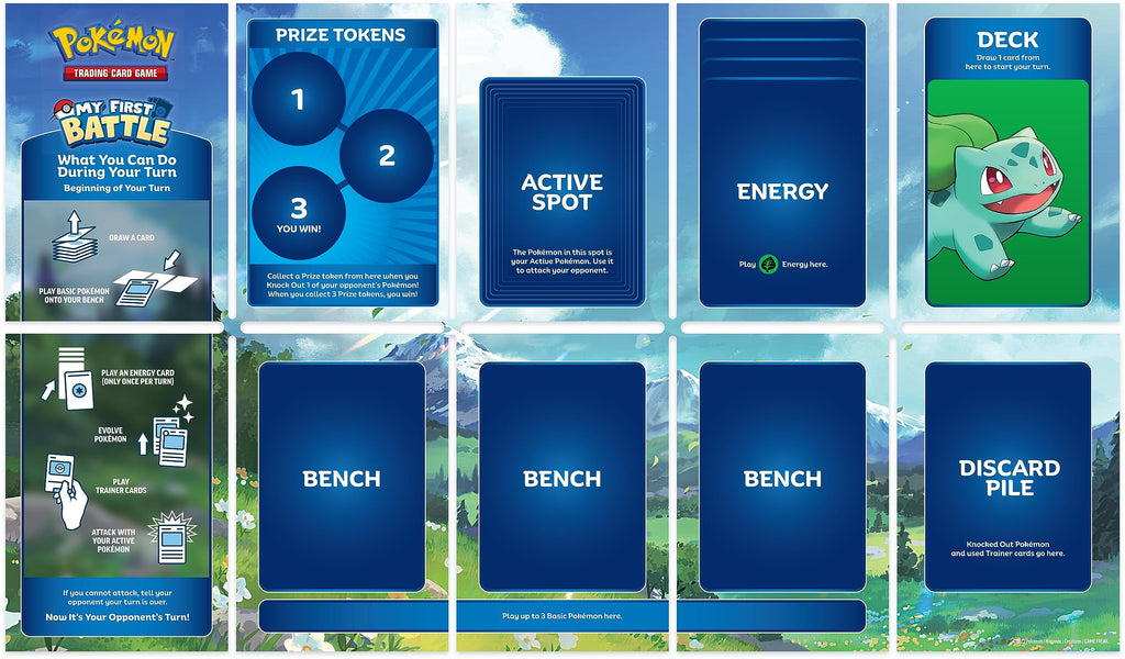 Pokémon TCG: My First Battle—Pikachu and Bulbasaur (2 Ready-to-Play mini Decks & Accessories)