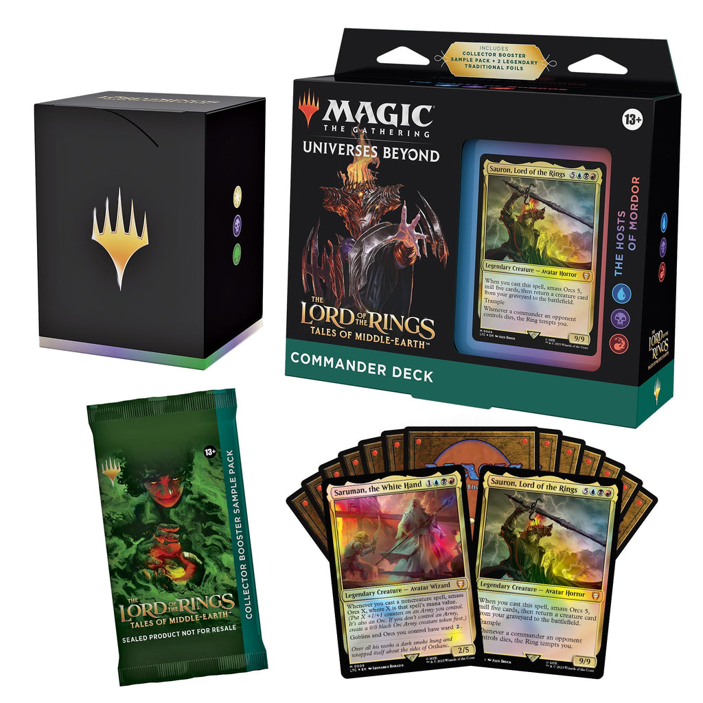 Magic The Gathering The Lord of The Rings: Tales of Middle-Earth Commander Deck Bundle – Includes Pack of 4 Decks